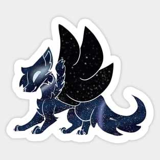 Galaxy Wolf Sticker